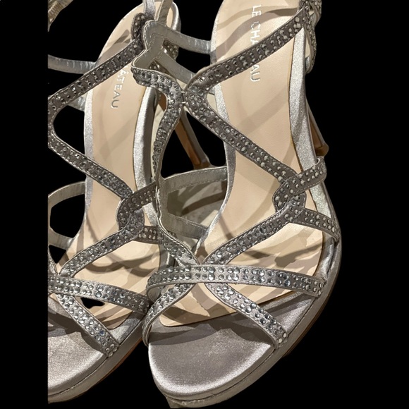 Le Château silver sparkling heels 👠 size 7 - Picture 6 of 12